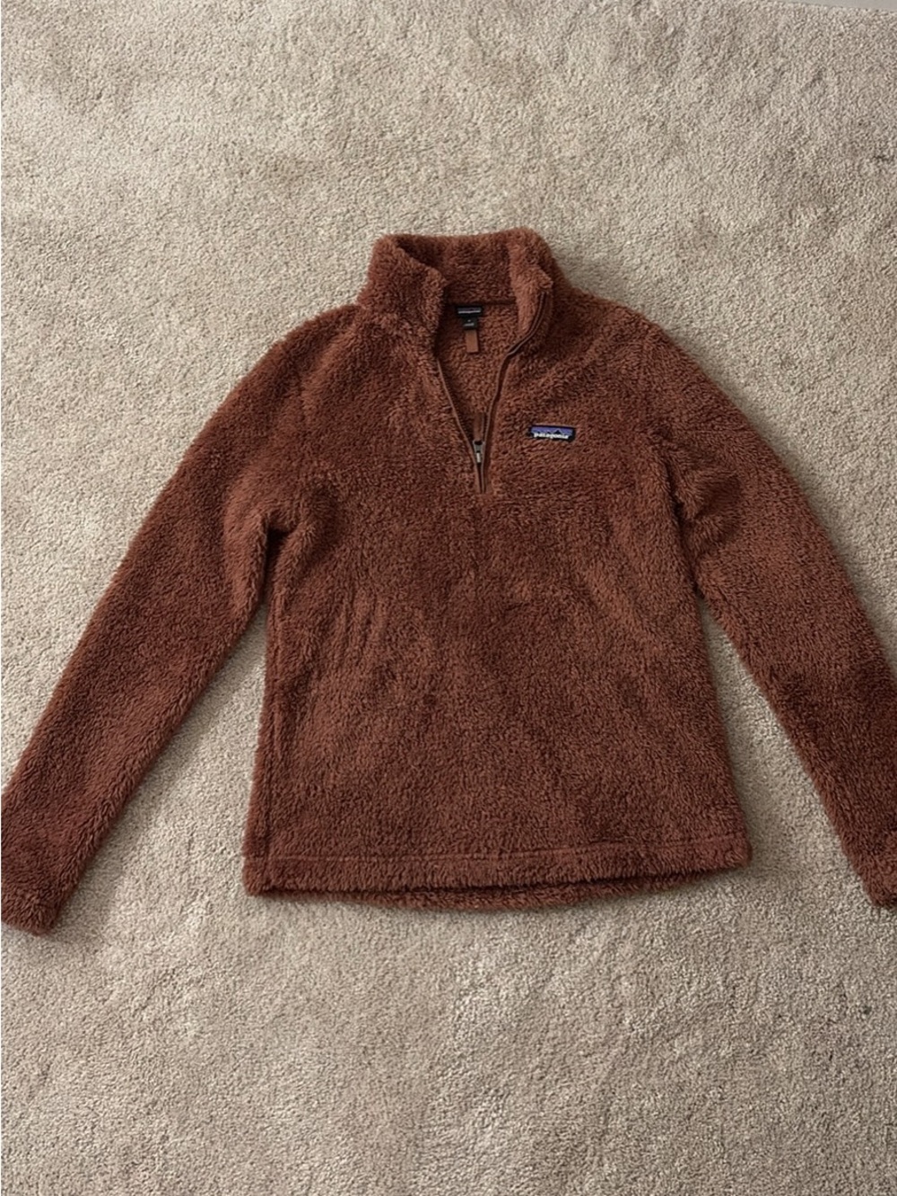 Patagonia Brown Sherpa Half-Zip Pullover
